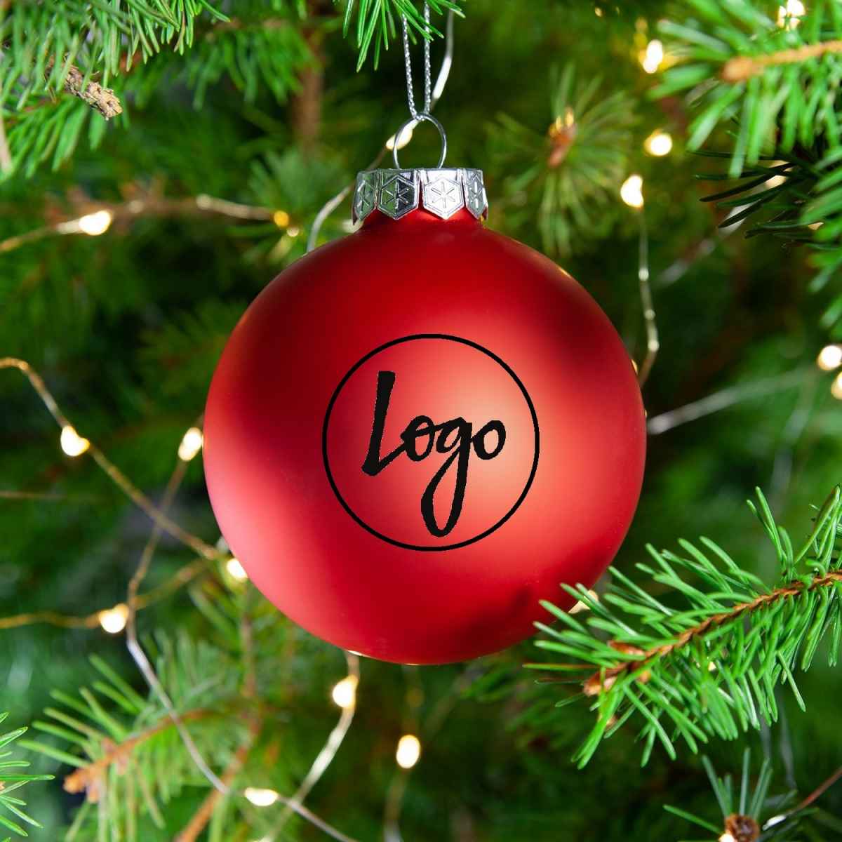 Елочные шары с логотипом