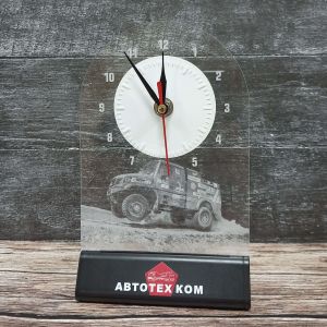 Светильник и часы с лого на заказ 